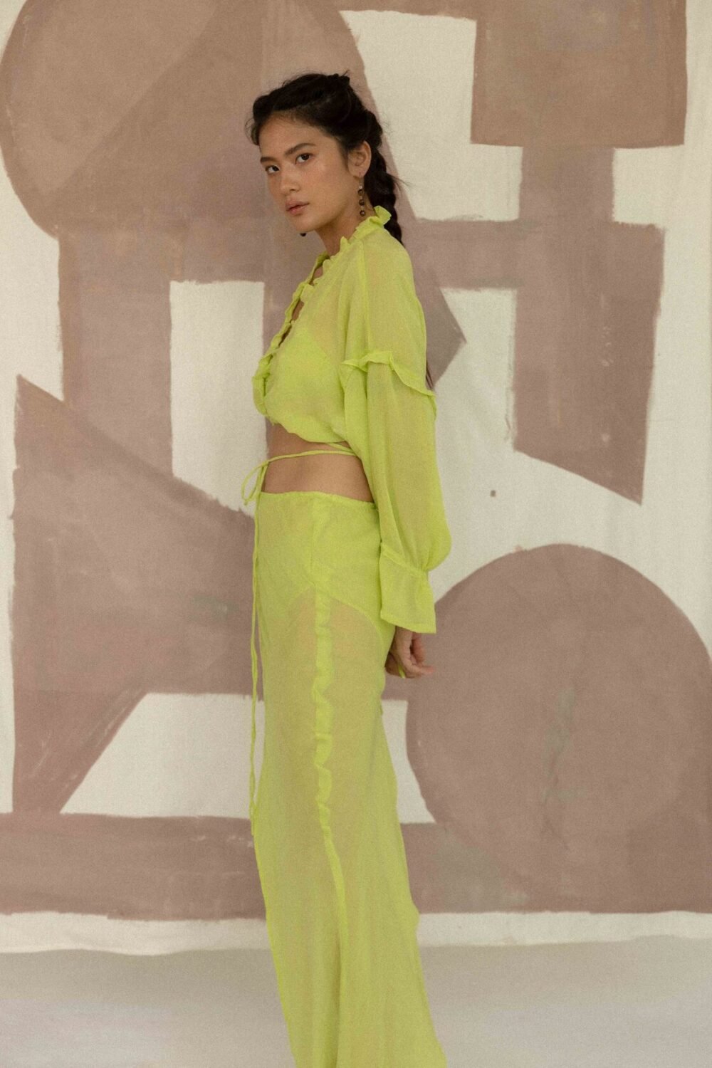 Camilla Top - Light Green - Image 4