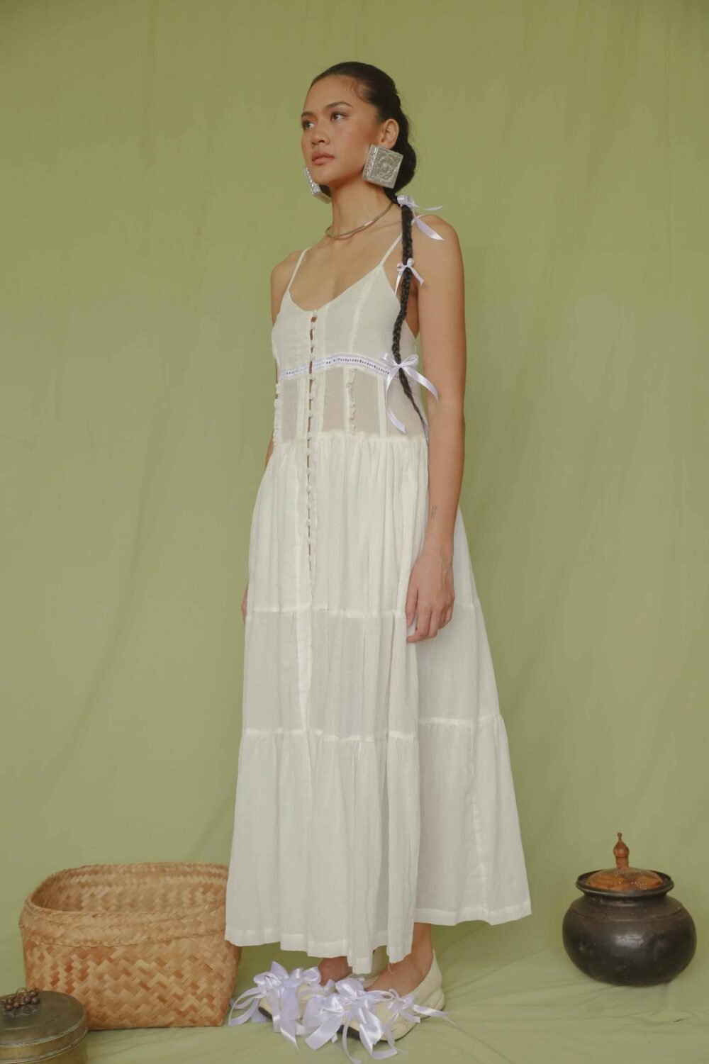 Dewi Dress - White - Image 3