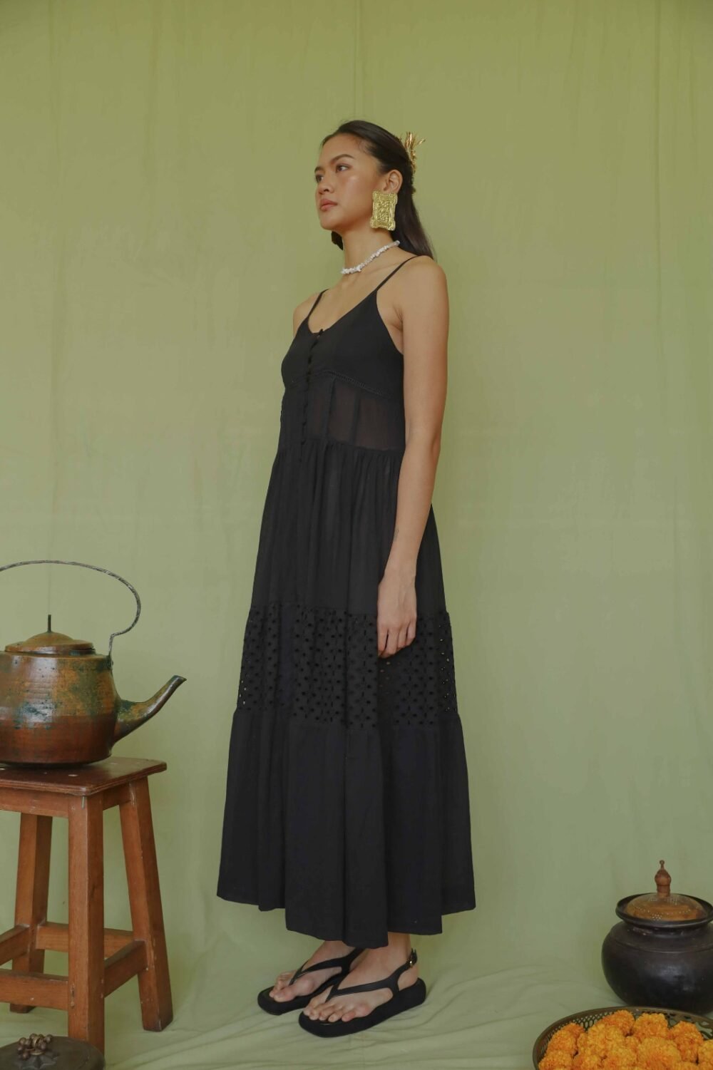 Dewi Dress - Black - Image 3