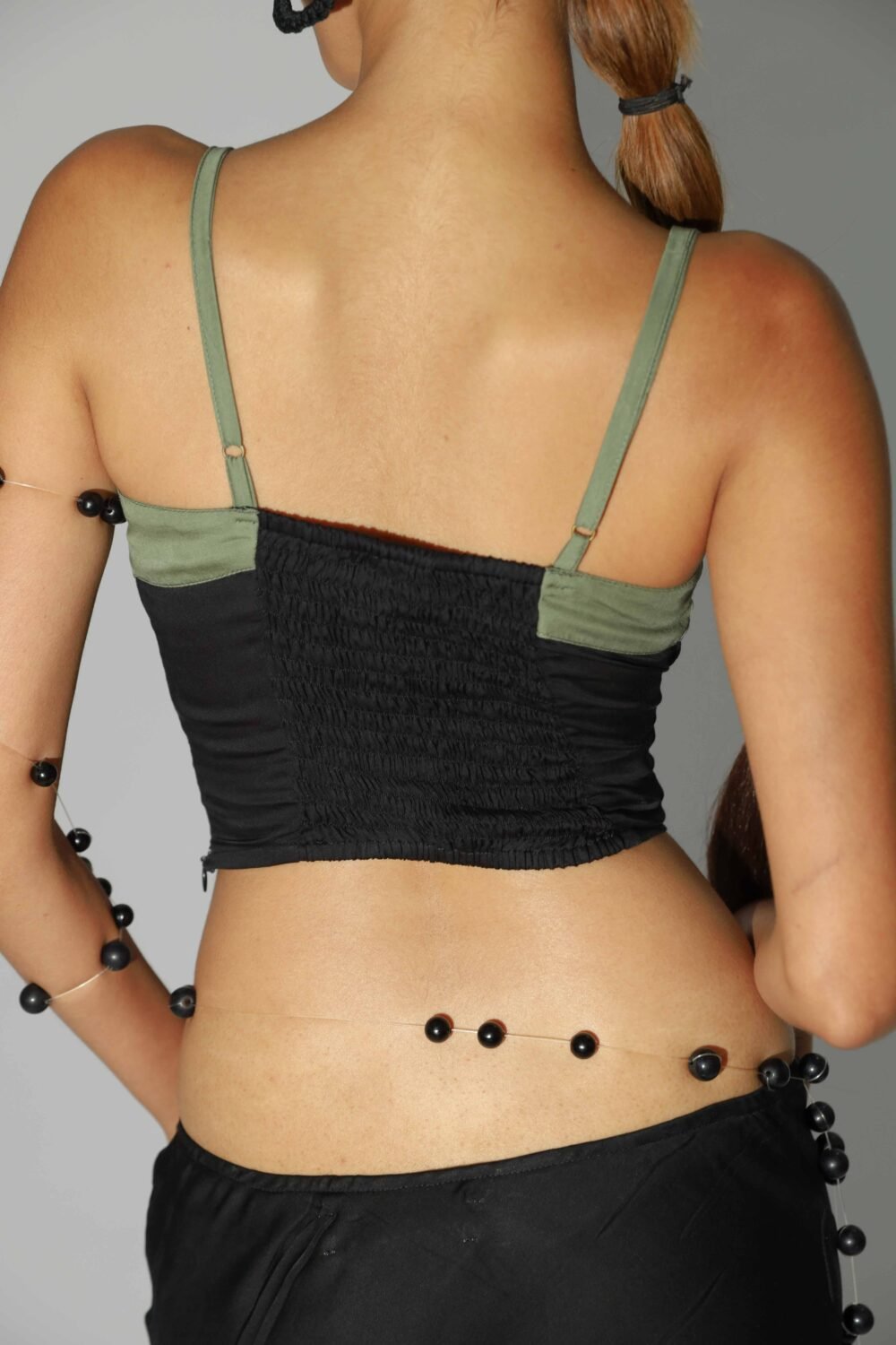 Cantik Bustier - Combination Green-Black - Image 3