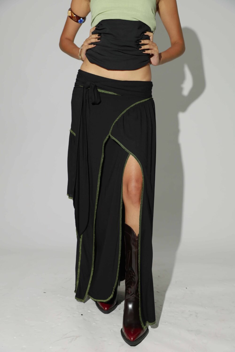 Lotus Skirt - Black - Image 2