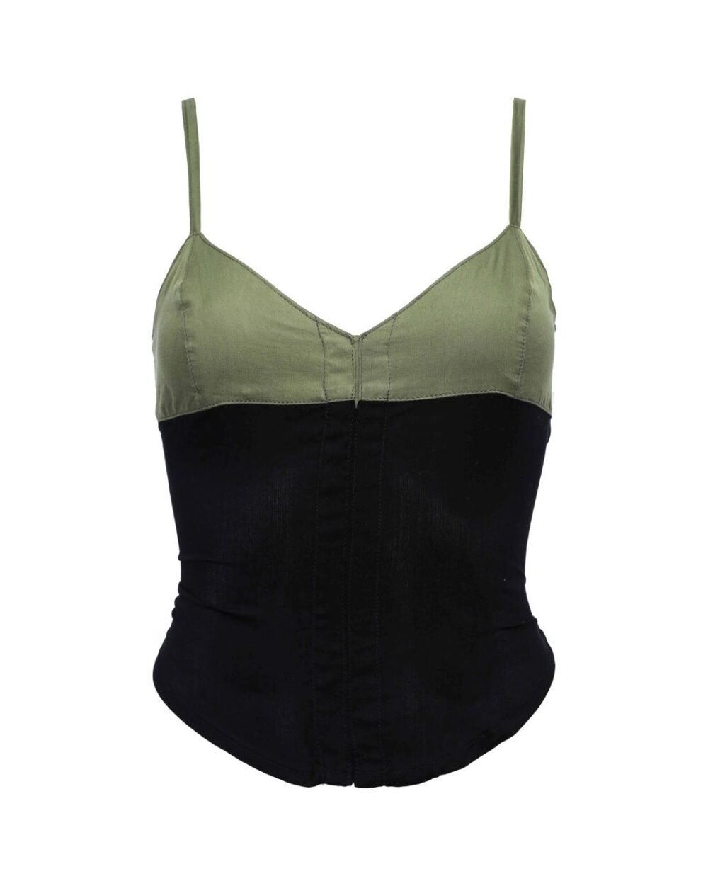 Cantik Bustier - Combination Green-Black